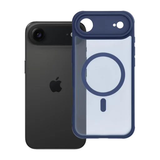 iPhone 17 Air Teljes Matt Mágneses Tok tok kék - 5