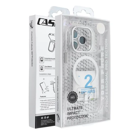 iPhone 17 Pro fehér tok LENS MAG COVER MagSafe kompatibilis - 4