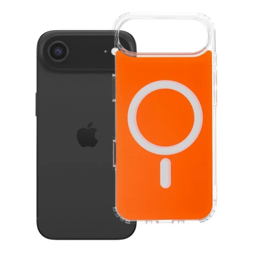 iPhone 17 Air puzdro priehľadné Fusion Mag puzdro kompatibilné s MagSafe hermes oranžová - 7