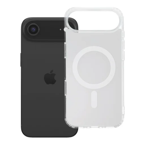iPhone 17 Air priehľadné fúzne MagSafe puzdro biele - 7