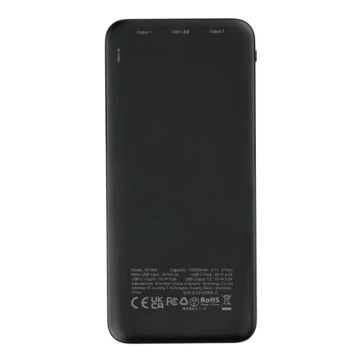 Powerbank 10000 mAh 3A W1056 fekete - 3