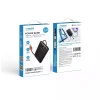 Powerbank 10000 mAh beépített kábellel USB C QC3.0 PD 2A 22,5W K1C W1189 fekete thumbnail