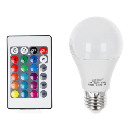 E27 A60 RGB LED izzó 10W multicolor - 1