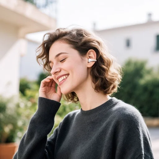 Hoco TWS EA8 vezeték nélküli fülhallgató fehér - 4