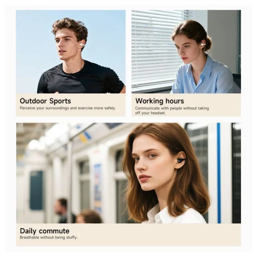 Hoco TWS EA8 vezeték nélküli fülhallgató fém fekete - 3