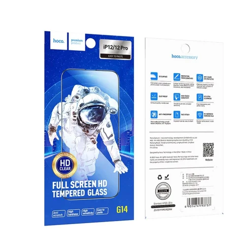 iPhone 12 / 12 Pro Hoco HD 5D Guardian shield 10 db üvegfólia - 10