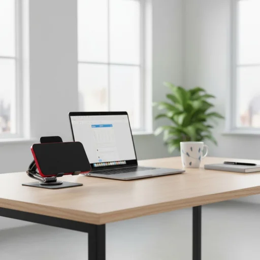 Asztali telefon/ tablet tartó Forcell F-Grip Fold Stand 2 360 szürke - 7