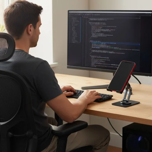 Asztali telefon/ tablet tartó Forcell F-Grip Fold Stand 2 360 szürke - 8