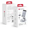 Asztali tartó állvány telefonokhoz/tabletekhez Forcell F-Grip Fold Stand 3 360 szürke thumbnail