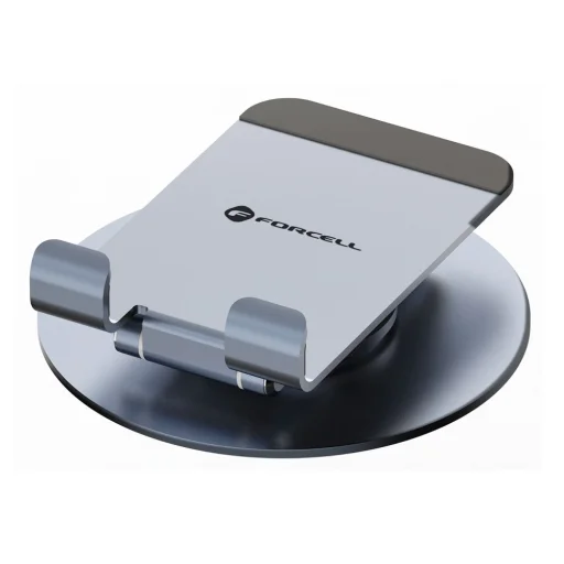 Asztali tartó állvány telefonokhoz/tabletekhez Forcell F-Grip Fold Stand 3 360 szürke - 3