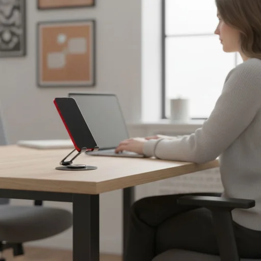 Asztali tartó állvány telefonokhoz/tabletekhez Forcell F-Grip Fold Stand 3 360 szürke - 8