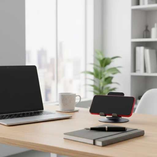 Asztali tartó állvány telefonokhoz/tabletekhez Forcell F-Grip Fold Stand 3 360 szürke - 10