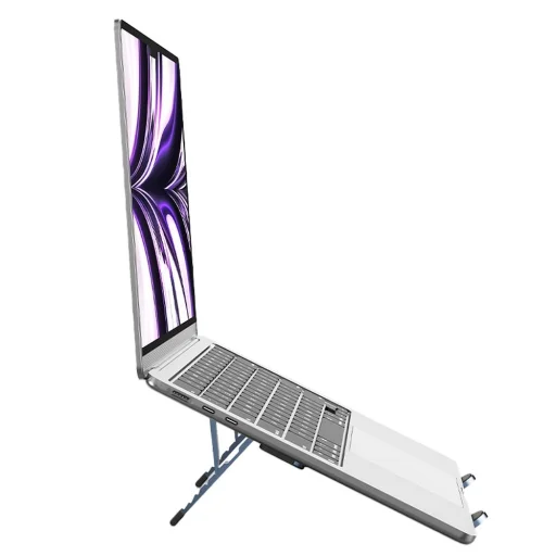 Forcell F-Grip Fold Stand H Pro szürke laptop / tablet tartó, összecsukható - 6