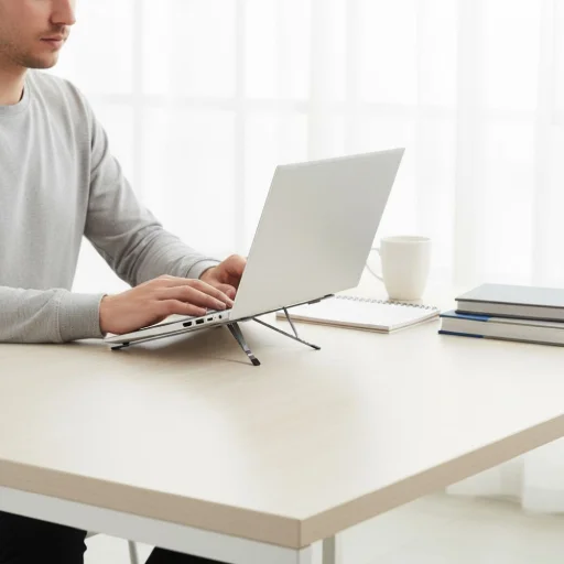 Forcell F-Grip Fold Stand X Pro szürke laptop / tablet tartó - 10