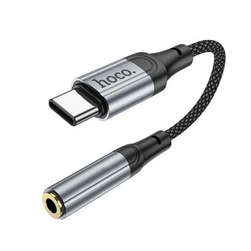 USB-C - 3.5 mm Jack LS36 adapter Hoco, fekete - 2