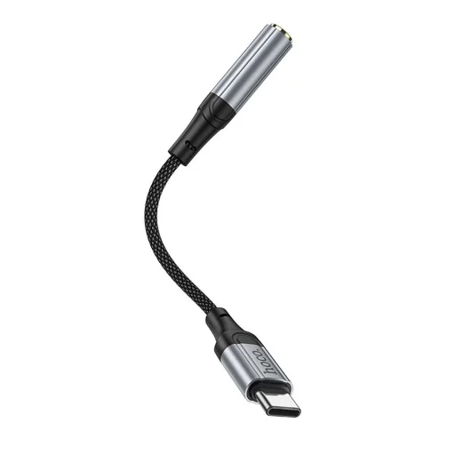 USB-C - 3.5 mm Jack LS36 adapter Hoco, fekete - 3