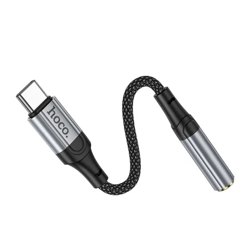 USB-C - 3.5 mm Jack LS36 adapter Hoco, fekete - 6