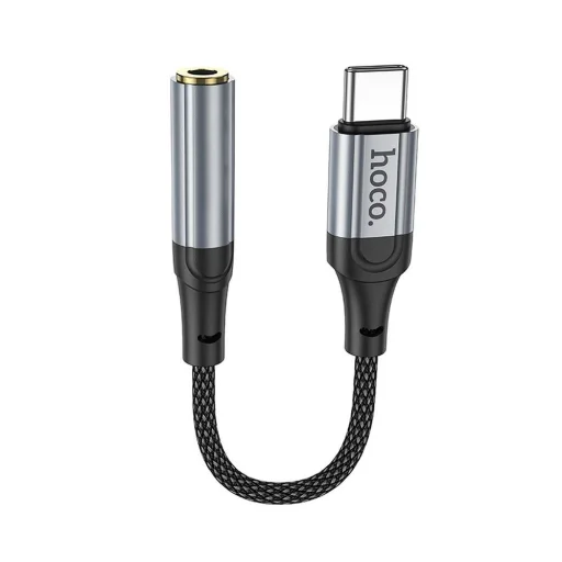USB-C - 3.5 mm Jack LS36 adapter Hoco, fekete - 1