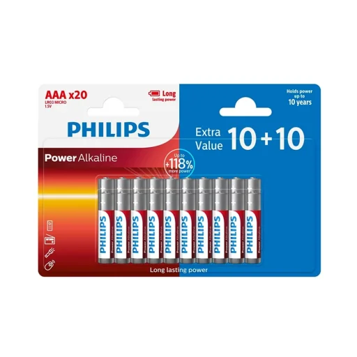 PHILIPS AAA LR03 elem Blister 10+10 db - 2