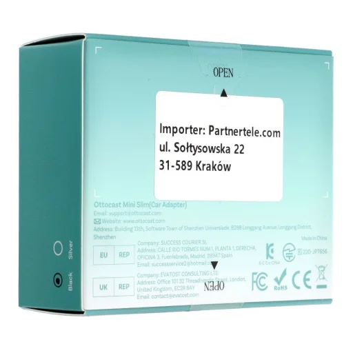 Wireless autós adapter OTTOCAST Mini Cube T2 fekete - 6