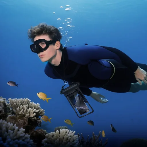 Univerzális fekete vízálló telefontok Hoco BAG31 tok - 3