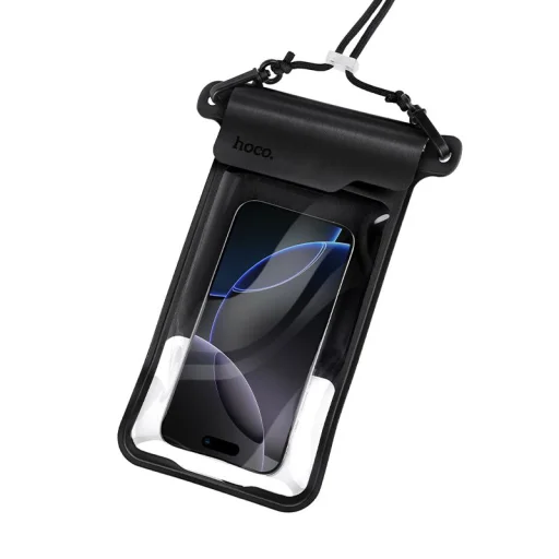 Univerzális fekete vízálló telefontok Hoco BAG31 tok - 8