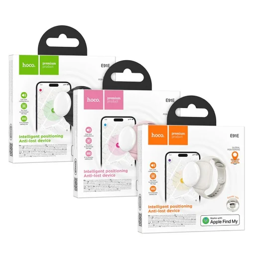 Apple Find My kompatibilis Hoco E91E karkötő típus fekete nyomkövető - 3