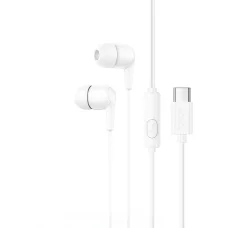 Hoco M97 USB-C vezetékes fülhallgató fehér,