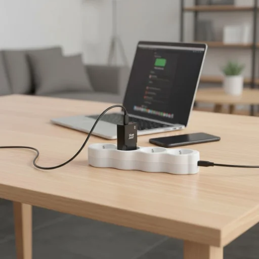 Blue Star Slim GaN USB C + USB A QC4.0 PD 3A 25W TFK-SC-25WAC fekete hálózati USB-C töltő adapter - 10