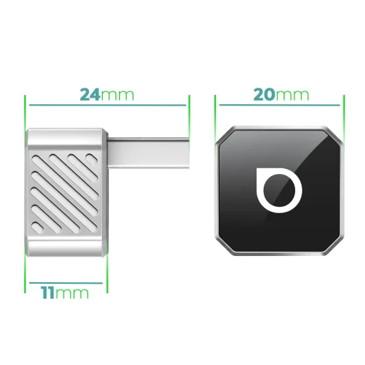 Ezüst OTTOCAST Mini Cube T3 vezeték nélküli autós adapter - 3