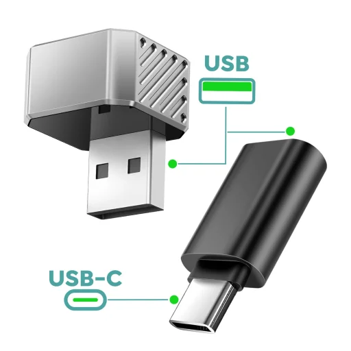 Ezüst OTTOCAST Mini Cube T3 vezeték nélküli autós adapter - 4