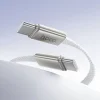 Plochý kábel USB C - USB C Hoco 3A 60W 1 m biely thumbnail