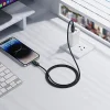 Hoco PD 30W 1,2 m USB C - Lightning kábel LCD-vel fekete thumbnail