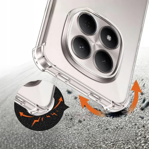 Xiaomi Redmi Note 15 Pro 5G Techsuit - Shockproof Clear Silicone - Clear tok - 5