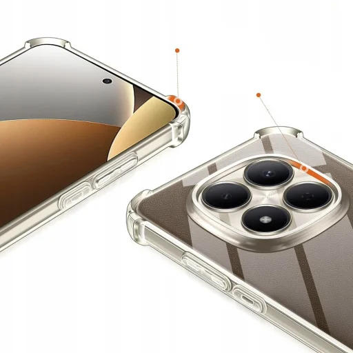 Xiaomi Redmi Note 15 Pro+ 5G Techsuit - Shockproof Clear Silicone - Átlátszó tok - 3