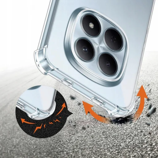 Xiaomi Redmi Note 15 5G Átlátszó Techsuit - Shockproof Clear Silicone tok - 6