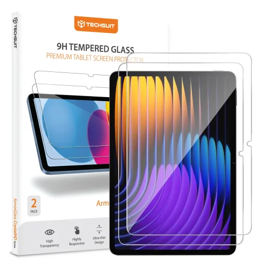 Xiaomi Pad 7 Techsuit - ArmorGlass CrystalHD (2 pack) - Átlátszó üvegfólia - 1