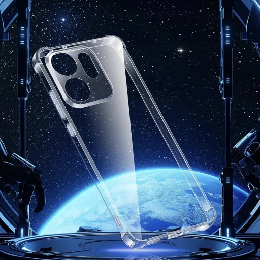 Oppo Reno 15F Techsuit - Shockproof Clear Silicone - Átlátszó tok - 4