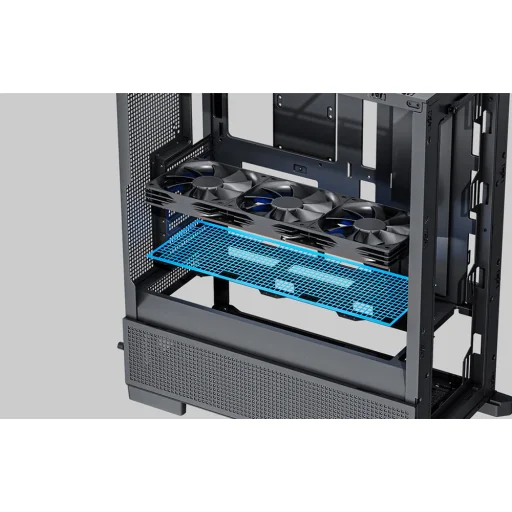 DarkFlash AIRNOVA számítógép-ház Fekete (+3 ventilátor) - 10