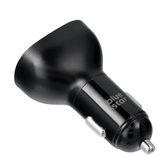 Blue Star autós töltő 3A 63W Type C + USB A PD QC3.0 AFC PPS SFC2.0 fekete - 3