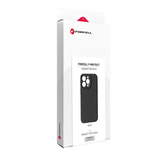 iPhone 15 Pro Max čierny Forcell F-Protect Premium gumový obal kompatibilný s MagSafe - 7