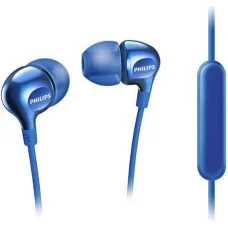 Wired earphones with microphone jack 3,5mm PHILIPS SHE3705BL blue