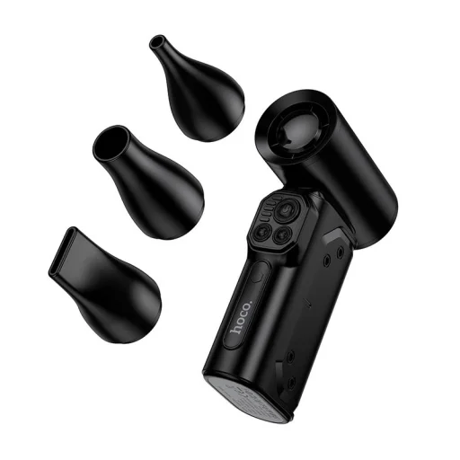 Hoco super fast HX68 fekete hordozható ventilátor - 5