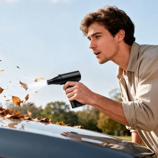 Hoco super fast HX68 fekete hordozható ventilátor - 7