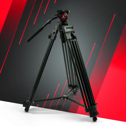 Jackal Monster fluid fejes videó állvány, tripod (158cm) - 6