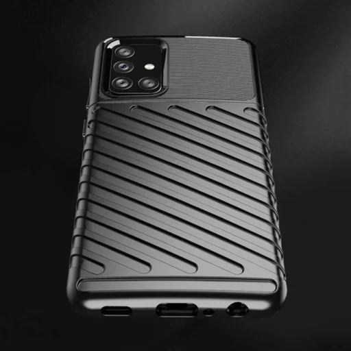 Thunder fokozott védelmet biztosító flexibilis TPU tok SAMSUNG GALAXY A72 5G fekete - 3