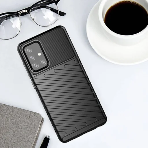 Thunder fokozott védelmet biztosító flexibilis TPU tok SAMSUNG GALAXY A72 5G fekete - 10