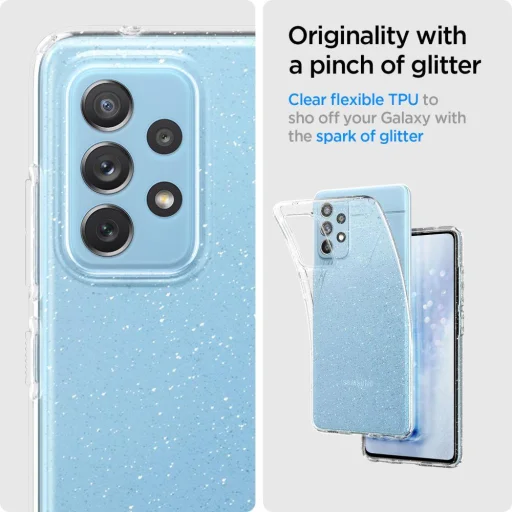 Samsung A72 tok Spigen Liquid Crystal Glitter Clear (ACS02326) - 5