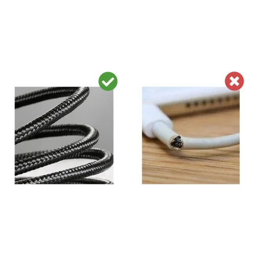 Baseus Iridescent Lamp HW gyorstöltő kábel USB Type-C 40W 1m piros - 16