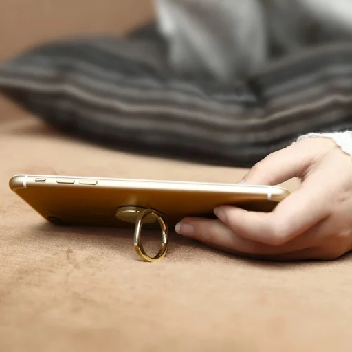 Baseus Privity Ring hátlapi mágnesezhető gyűrű arany - 6